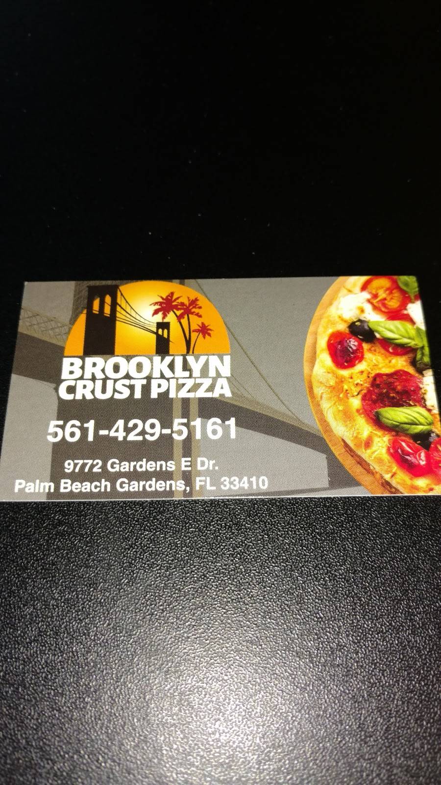 Brooklyn Crust Pizza | restaurant | 9772 Gardens E Dr #4915, Palm Beach Gardens, FL 33410, USA | 5614295161 OR +1 561-429-5161