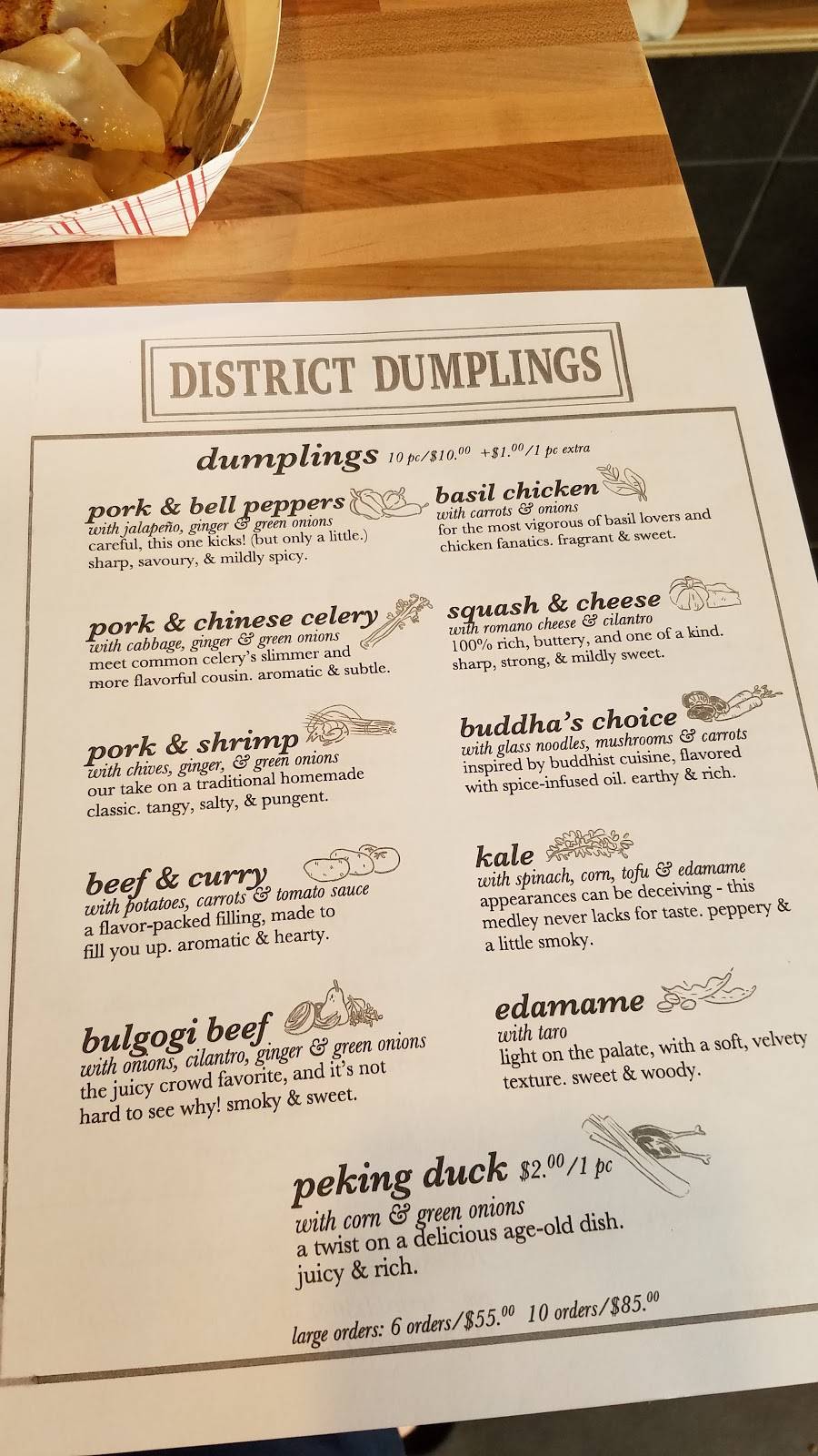 District Dumplings | restaurant | 2923 S Glebe Rd, Arlington, VA 22206, USA | 7035484888 OR +1 703-548-4888