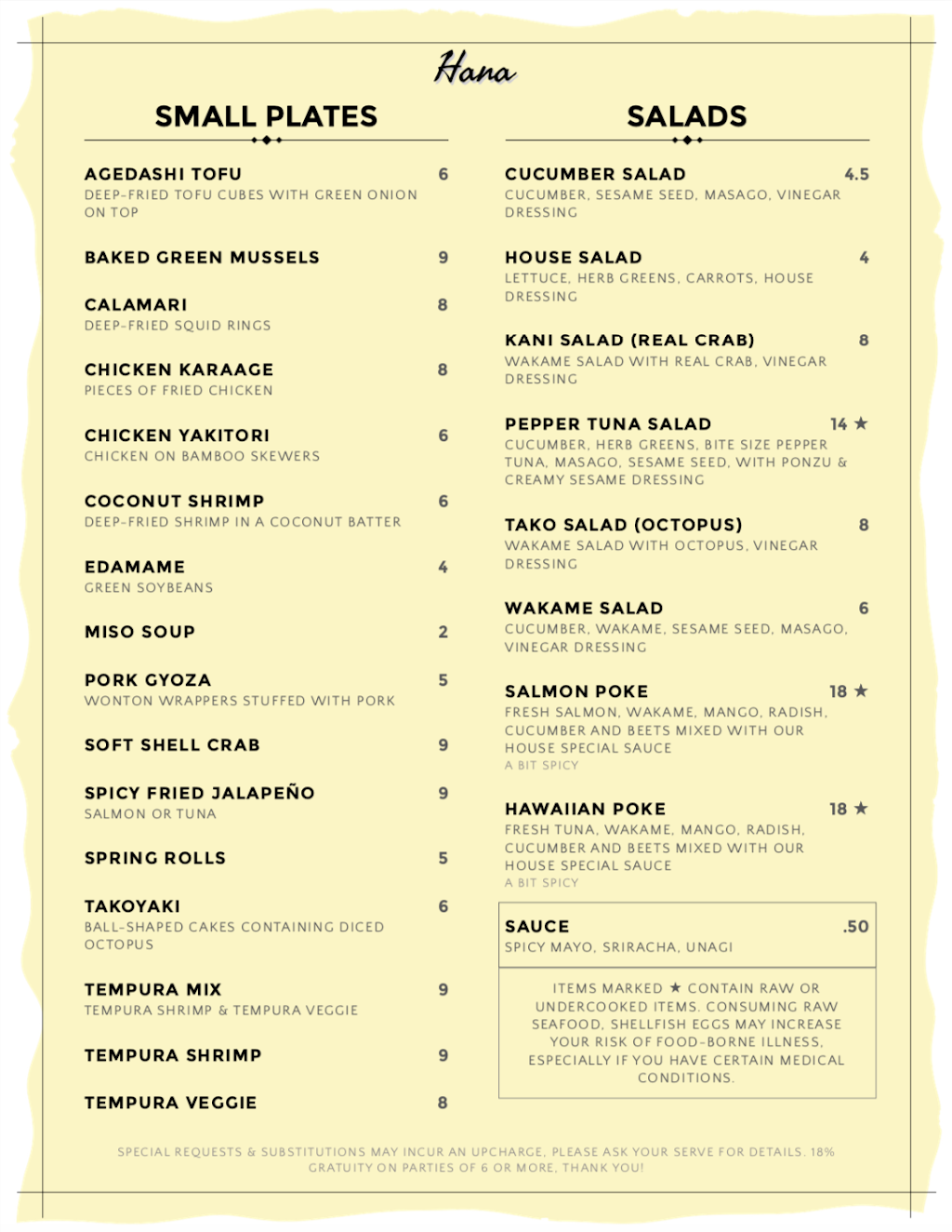 Hana by Sushi Hana | restaurant | 2236 NE Alberta St, Portland, OR 97211, USA | 5037196984 OR +1 503-719-6984