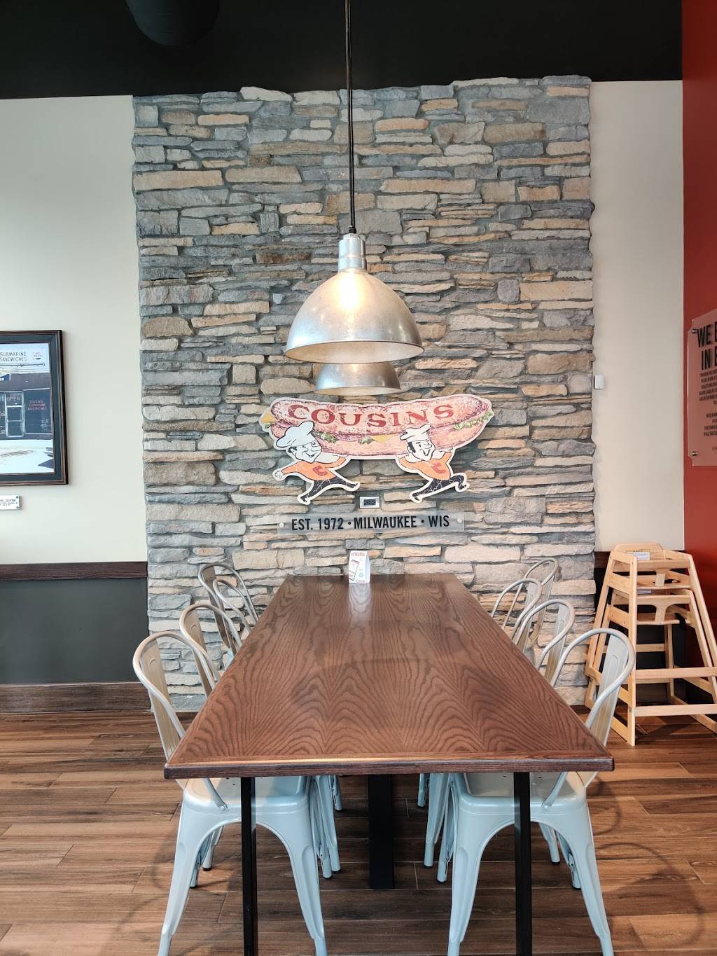 Cousins Subs | restaurant | 2042 S Naperville Rd, Wheaton, IL 60189, USA | 6305175002 OR +1 630-517-5002