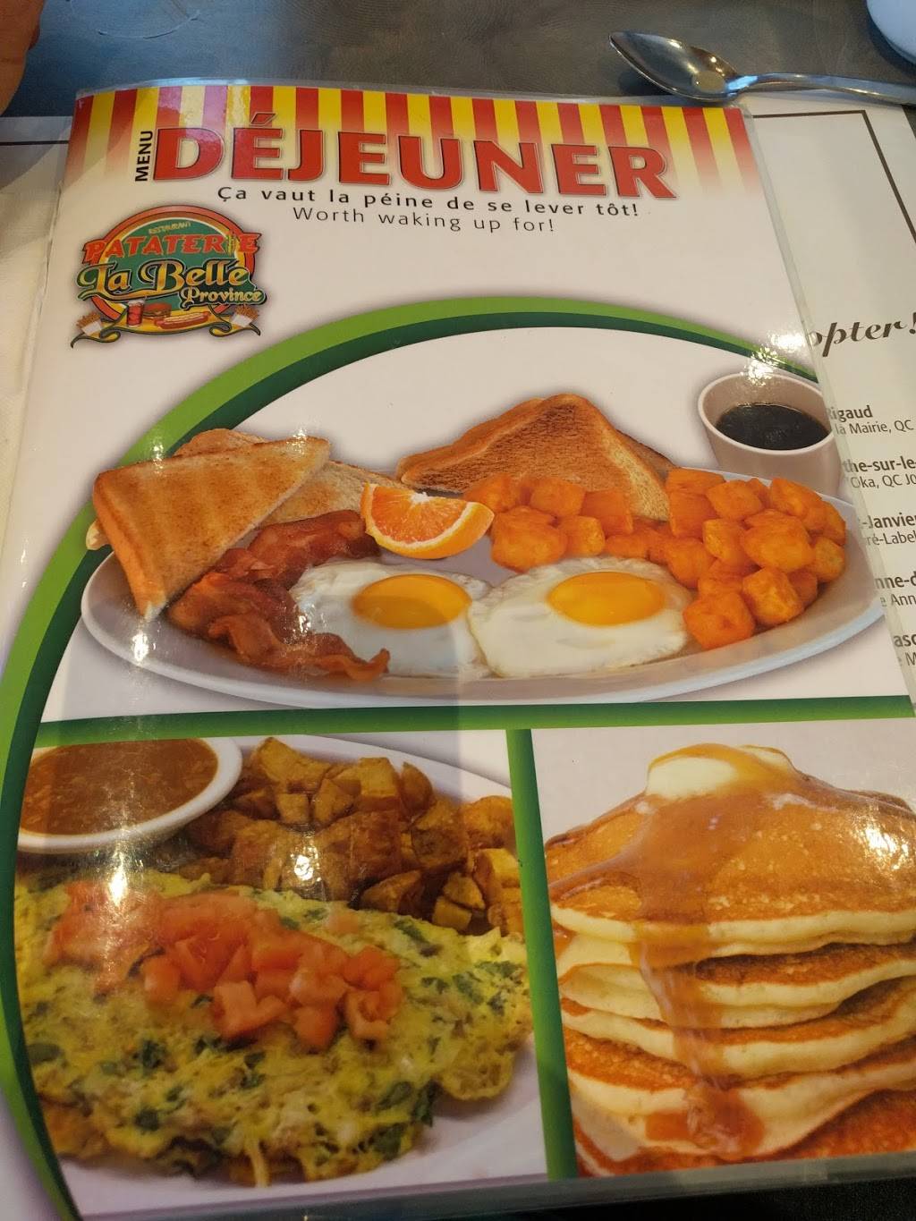 Restaurant Pataterie La Belle Province | restaurant | 1010 Montée Masson, Mascouche, QC J7K 2L7, Canada | 4509661900 OR +1 450-966-1900