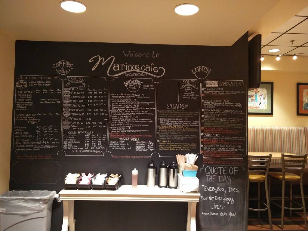 Marinos Cafe | cafe | 100 Cummings Center, Beverly, MA 01915, USA | 9789211507 OR +1 978-921-1507