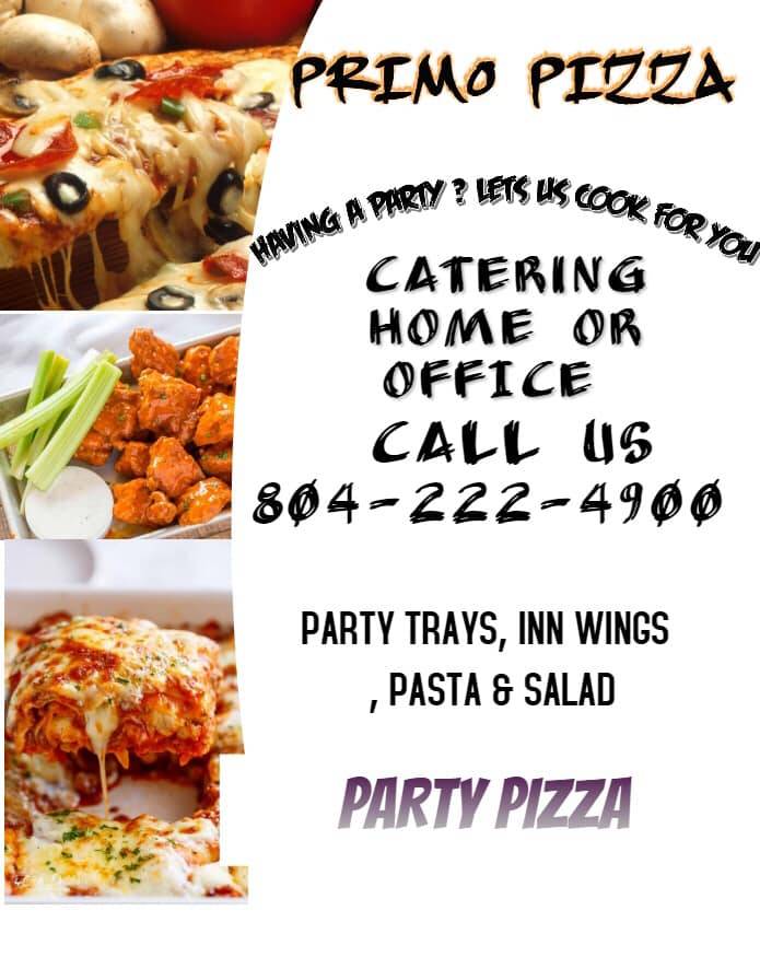 Primo Pizza | restaurant | 2903 Williamsburg Rd, Richmond, VA 23231, USA | 8042224900 OR +1 804-222-4900