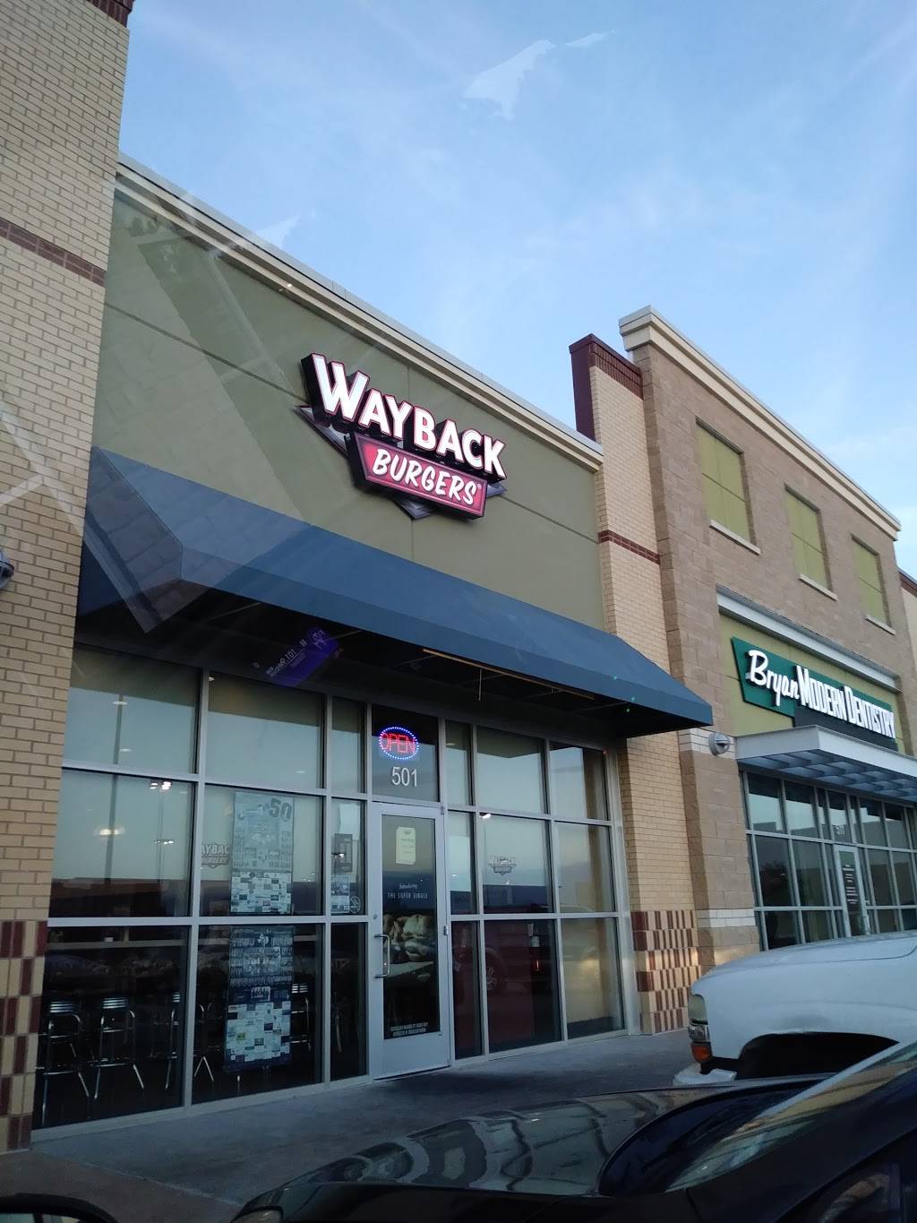 Wayback Burgers | restaurant | 3001 Wildflower Dr, Bryan, TX 77802, USA | 9797036623 OR +1 979-703-6623