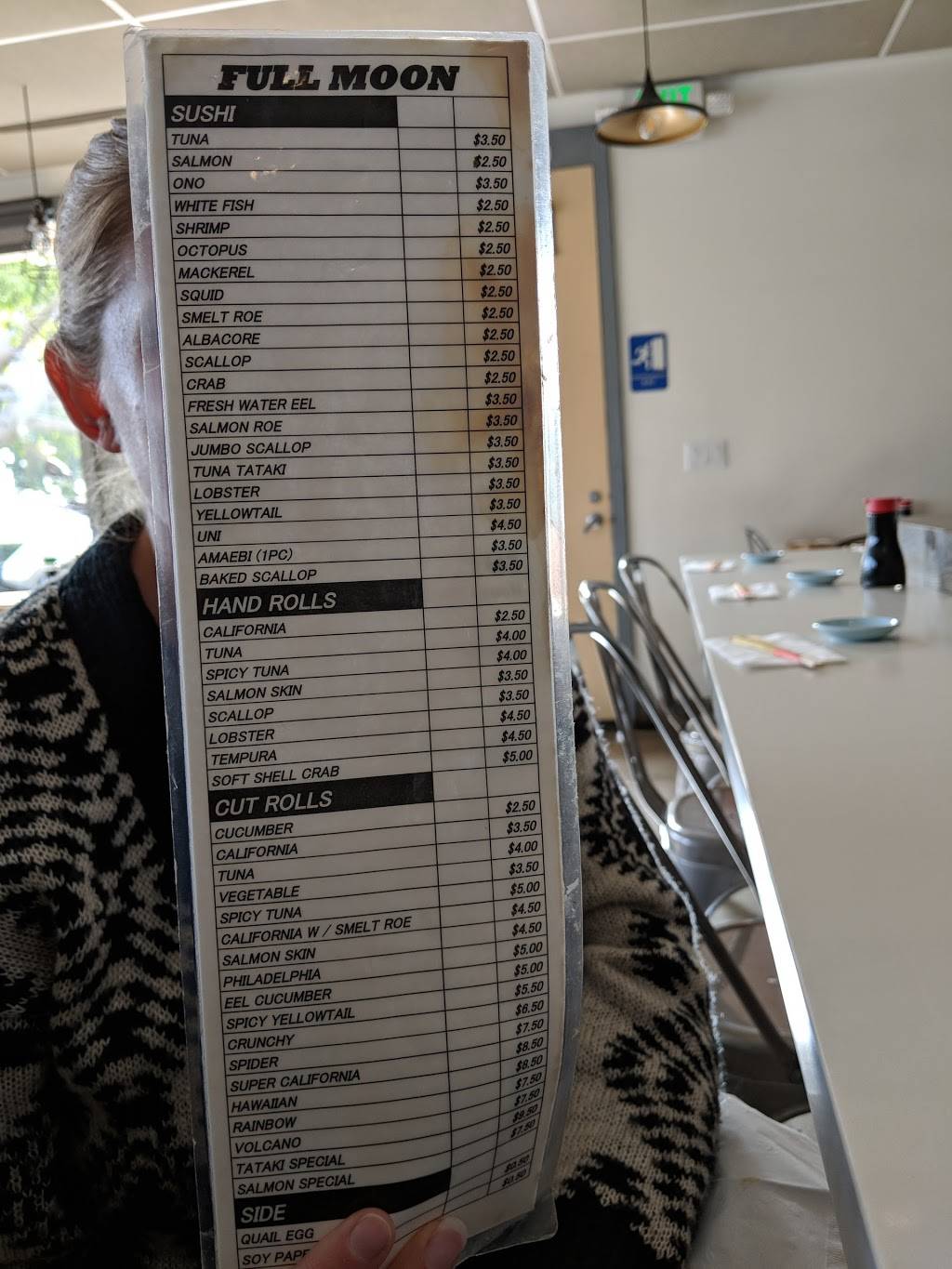 Full Moon Sushi | restaurant | 647 Camino De Los Mares, San Clemente, CA 92673, USA | 9494891360 OR +1 949-489-1360