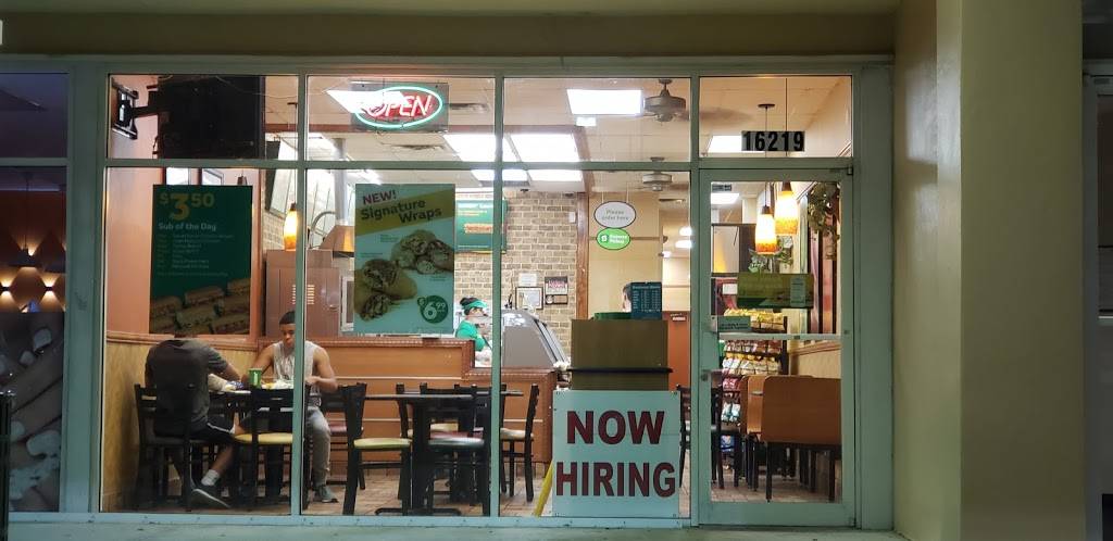 Subway | restaurant | 16219 SW 88th St, Miami, FL 33196, USA | 3057528337 OR +1 305-752-8337