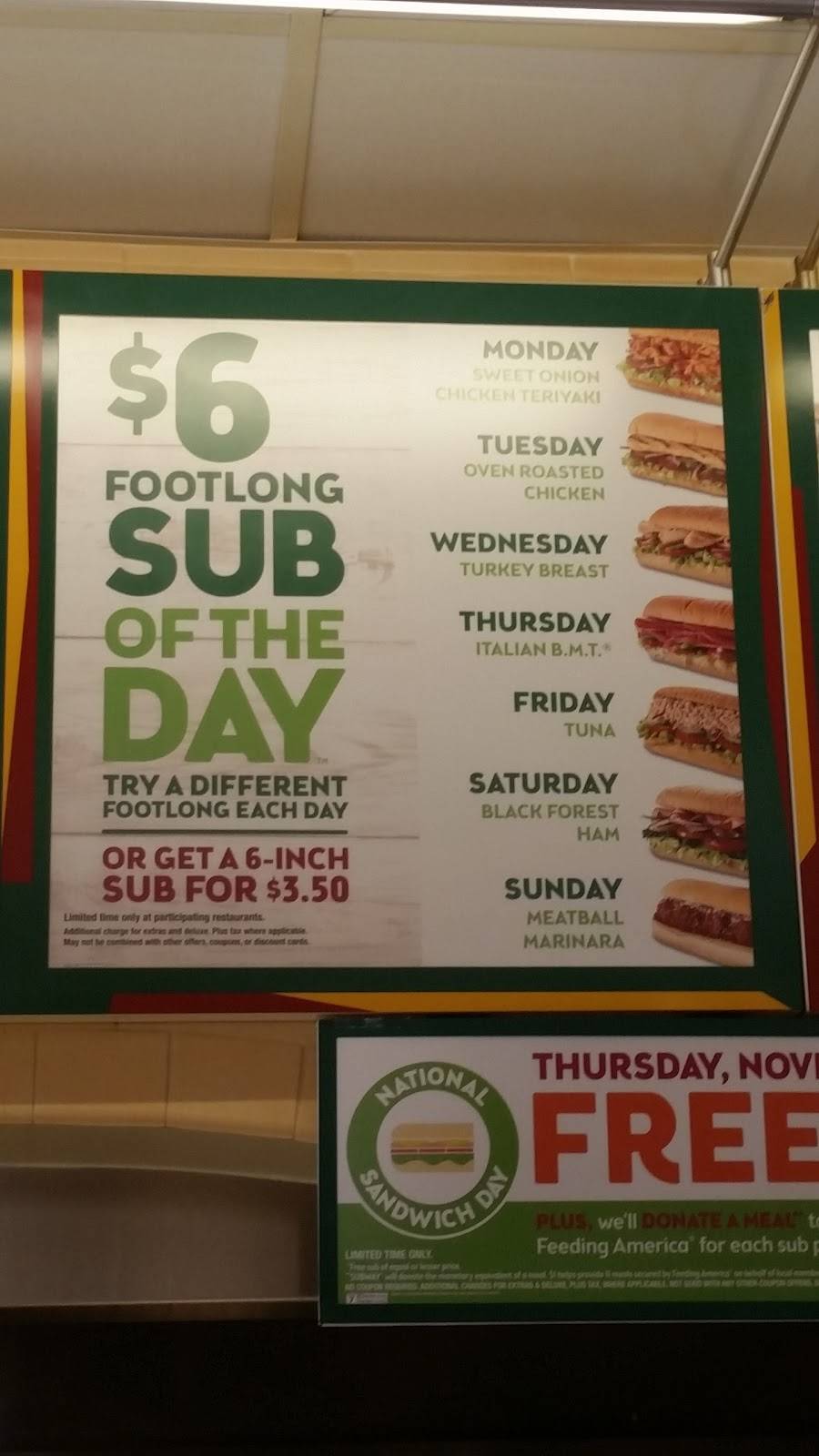 Subway | restaurant | 2583 Dodson St #1167, Port Hueneme, CA 93043, USA | 8052636103 OR +1 805-263-6103