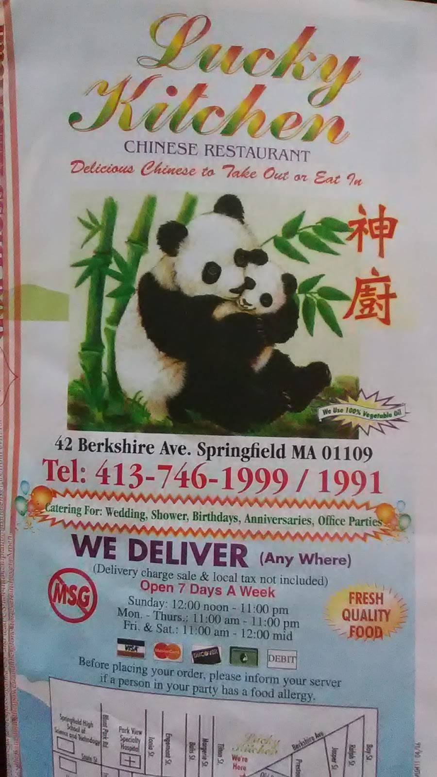 Lucky Kitchen | restaurant | 42 Berkshire Ave, Springfield, MA 01109, USA | 4137461999 OR +1 413-746-1999