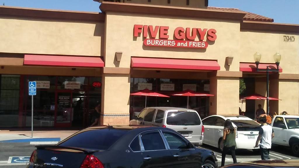 Five Guys | meal takeaway | 7945 Haven Ave, Rancho Cucamonga, CA 91730, USA | 9099419055 OR +1 909-941-9055