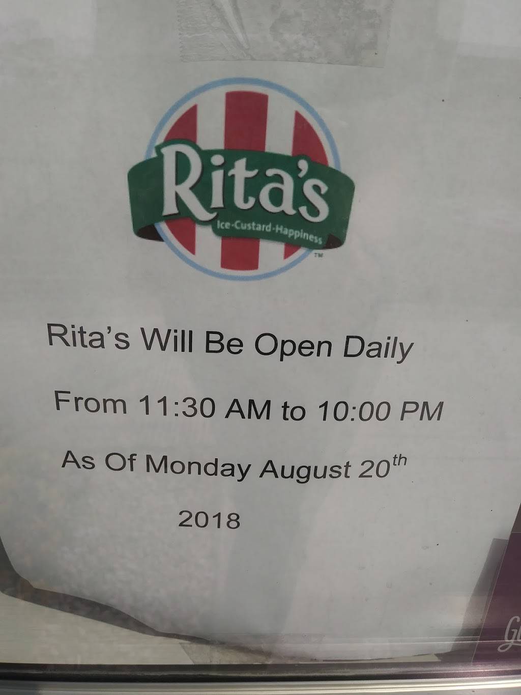 Ritas Italian Ice & Frozen Custard | restaurant | 107 W Pacheco Blvd, Los Banos, CA 93635, USA | 2097104255 OR +1 209-710-4255