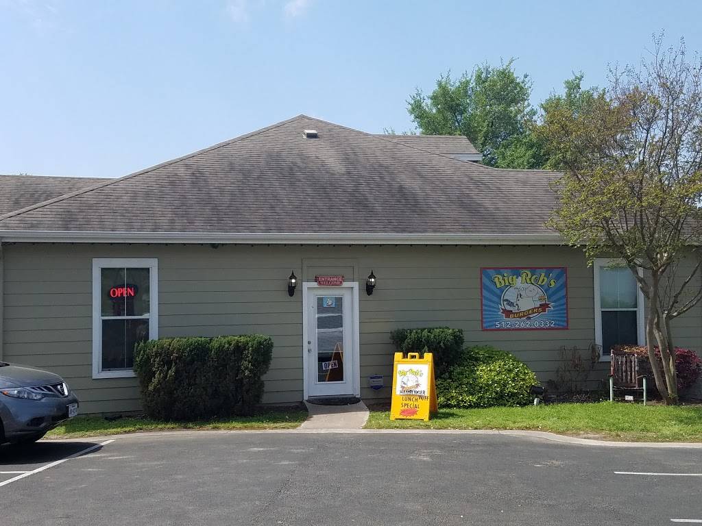 Big Robs Burgers | restaurant | 130 Kirkham Cir, Kyle, TX 78640, USA | 5122620332 OR +1 512-262-0332