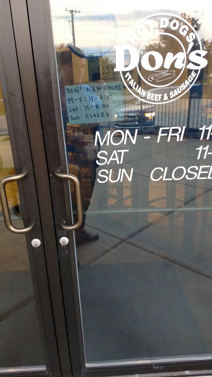 Dons Hot Dogs | restaurant | 17831 Wolf Rd, Orland Park, IL 60467, USA | 7084791927 OR +1 708-479-1927