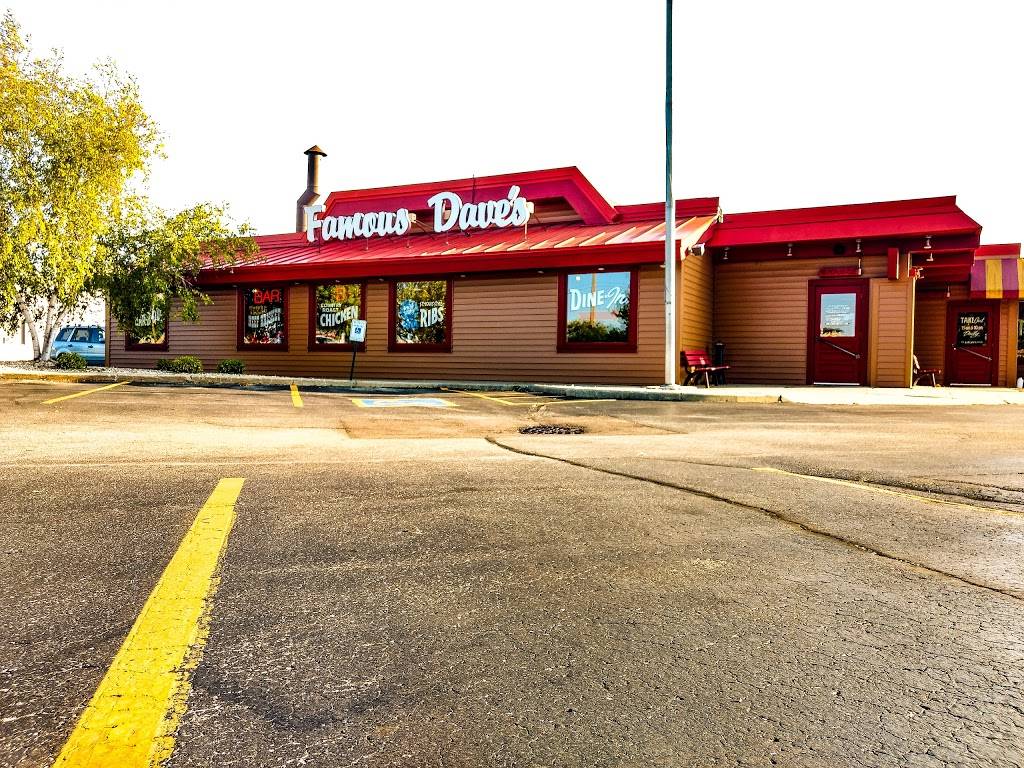 Famous Daves Bar-B-Que | restaurant | 3030 Milton Ave, Janesville, WI 53545, USA | 6087578100 OR +1 608-757-8100