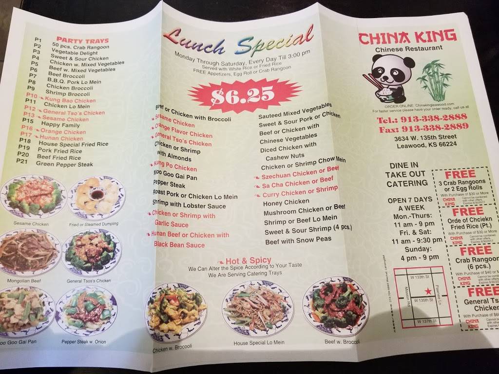 China King | restaurant | 3634 W 135th St, Overland Park, KS 66224, USA | 9133382888 OR +1 913-338-2888