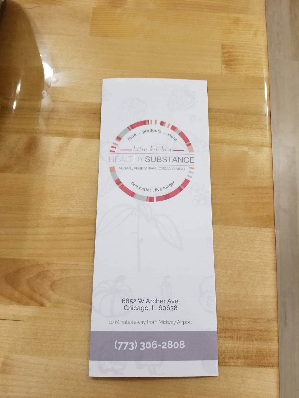 Healthy Substance | restaurant | 6852 W Archer Ave, Chicago, IL 60638, USA | 7733062808 OR +1 773-306-2808