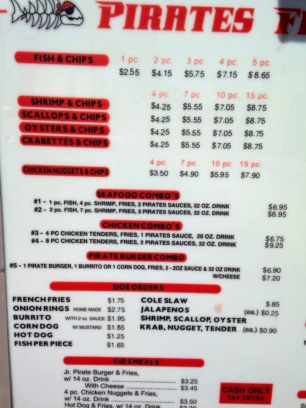 Pirates Fish & Chips | restaurant | 818 N Pinal Ave, Casa Grande, AZ 85122, USA | 5208362646 OR +1 520-836-2646