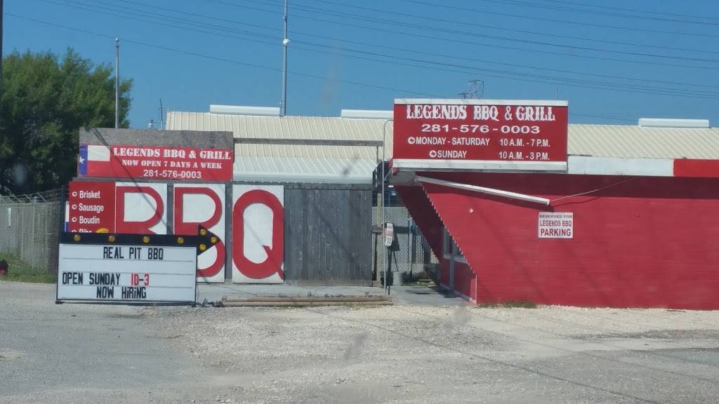 Legends BBQ & Grill | restaurant | 8222 hwy 146 North, Baytown, TX 77523, USA | 2815739000 OR +1 281-573-9000