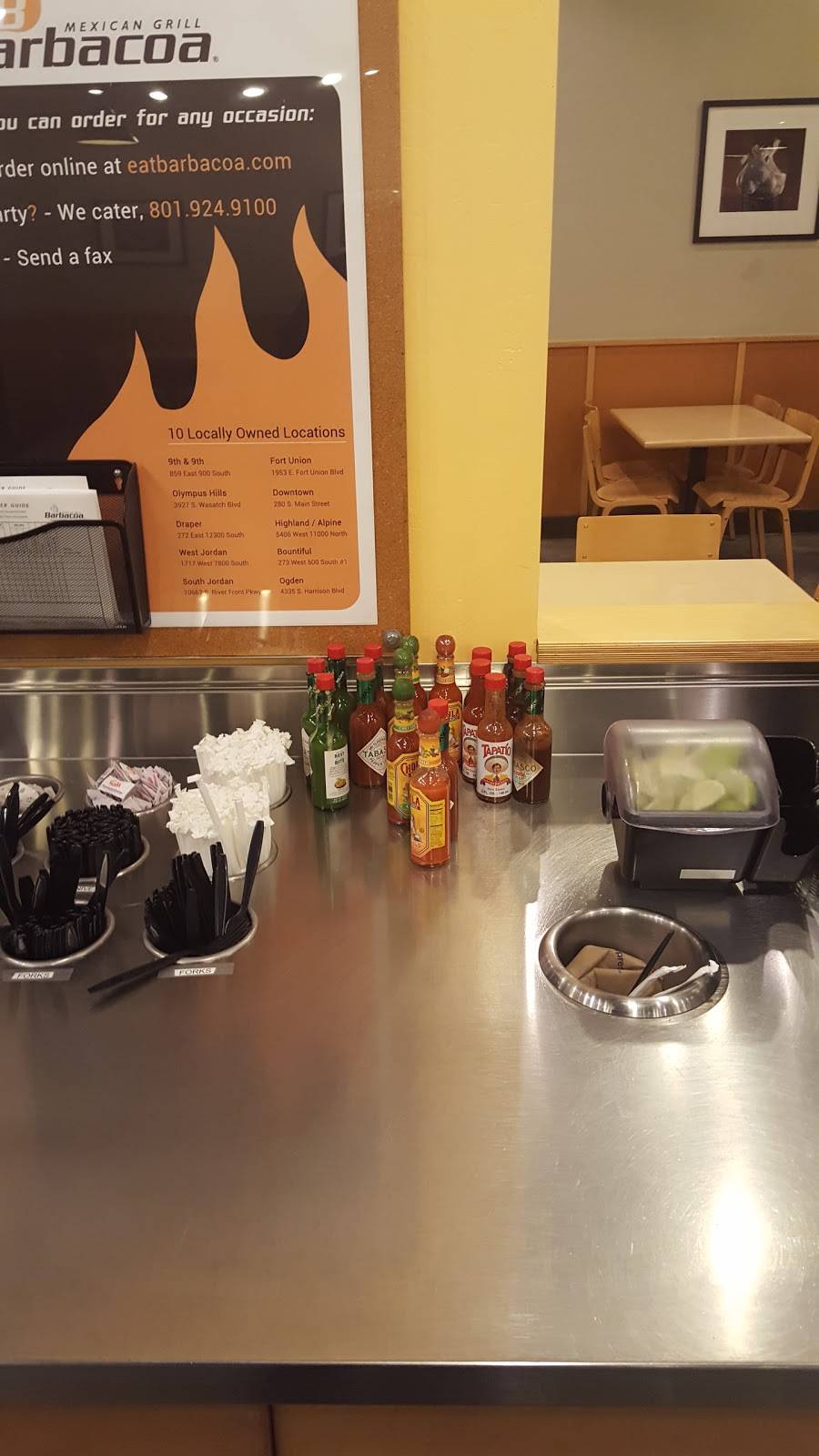 Barbacoa Mexican Grill | restaurant | 1953 Fort Union Blvd, Cottonwood Heights, UT 84121, USA | 8014531200 OR +1 801-453-1200