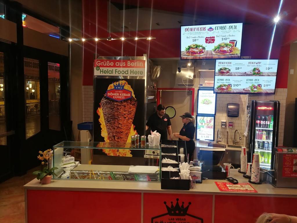 Döner Kebab Express Las Vegas | restaurant | 450 Fremont St, Las Vegas, NV 89101, USA | 7252054929 OR +1 725-205-4929