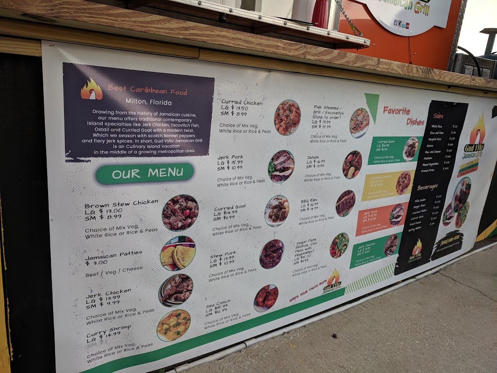Gud Vybz Jamaican Grill | restaurant | 4352 Avalon Blvd, Milton, FL 32583, USA | 8506869156 OR +1 850-686-9156