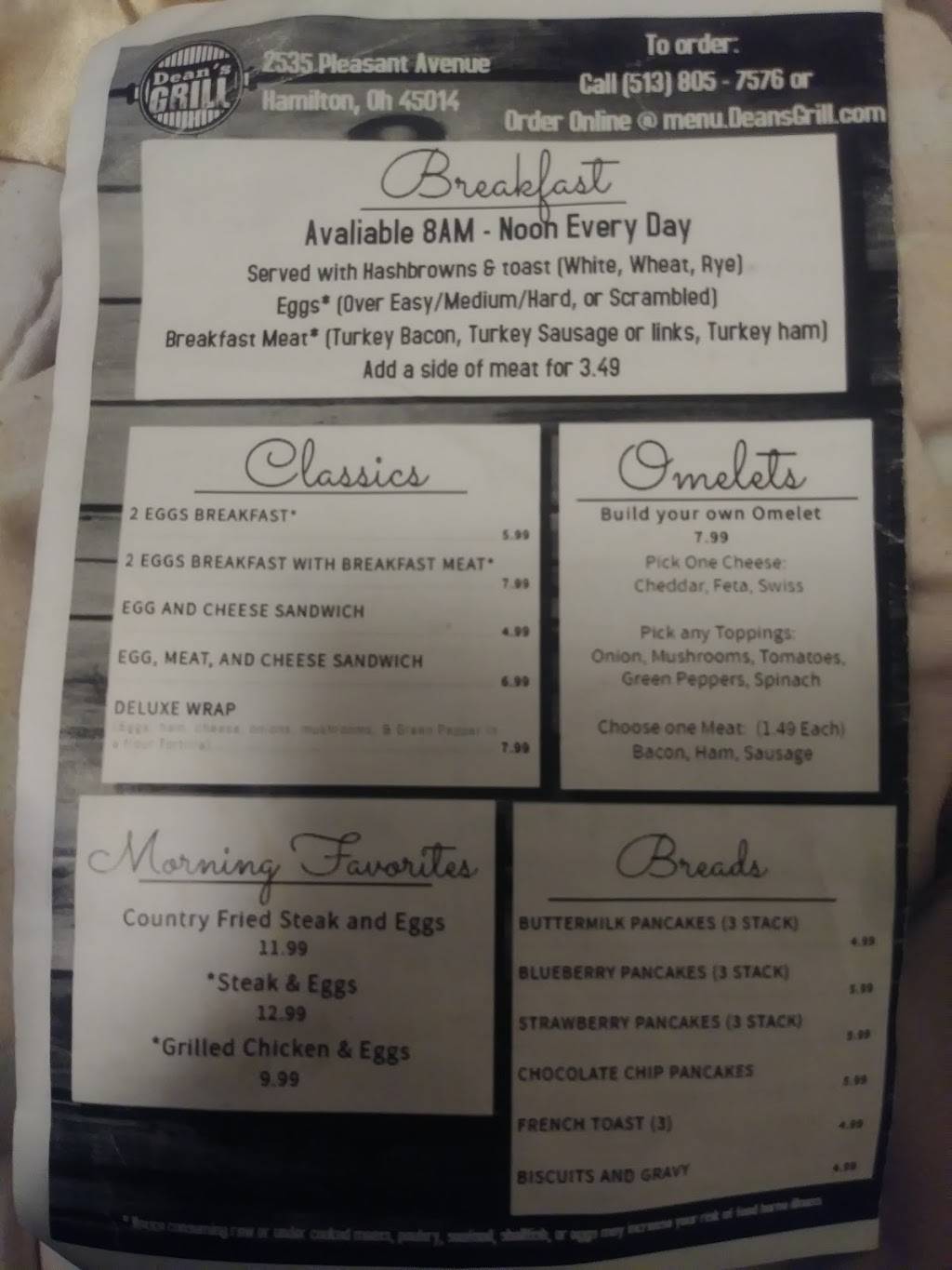 Deans Fish and Chicken | restaurant | 2535 Pleasant Ave, Hamilton, OH 45015, USA | 5138057576 OR +1 513-805-7576