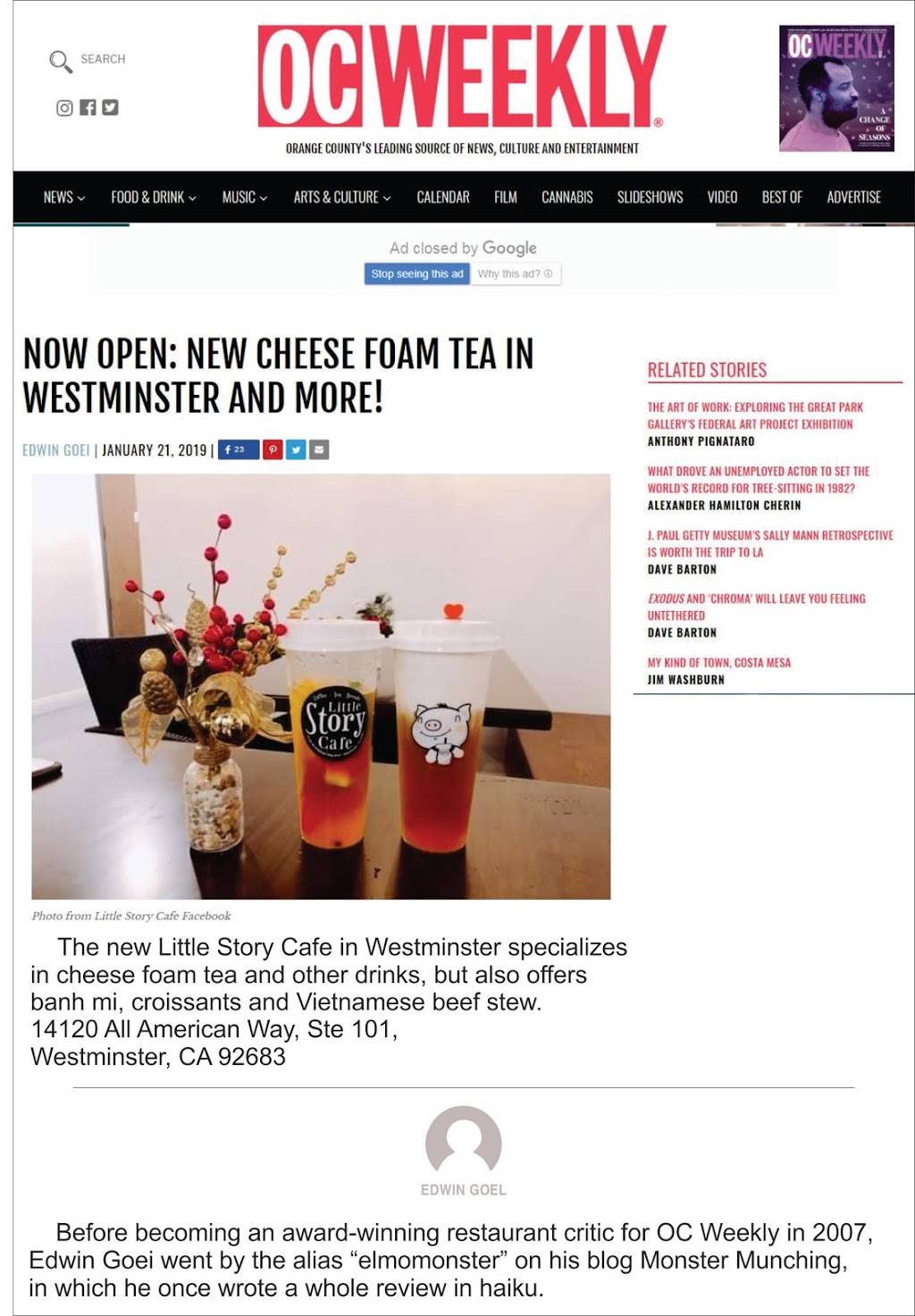 Little Story Cafe | restaurant | 14120 All American Way # 101, Westminster, CA 92683, USA | 7143791247 OR +1 714-379-1247