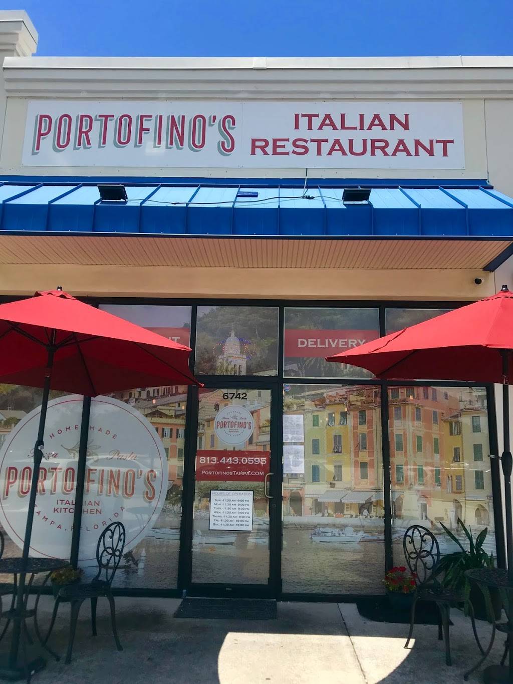 Portofinos Italian Kitchens | restaurant | 6742 Memorial Hwy, Tampa, FL 33615, USA | 8134430595 OR +1 813-443-0595