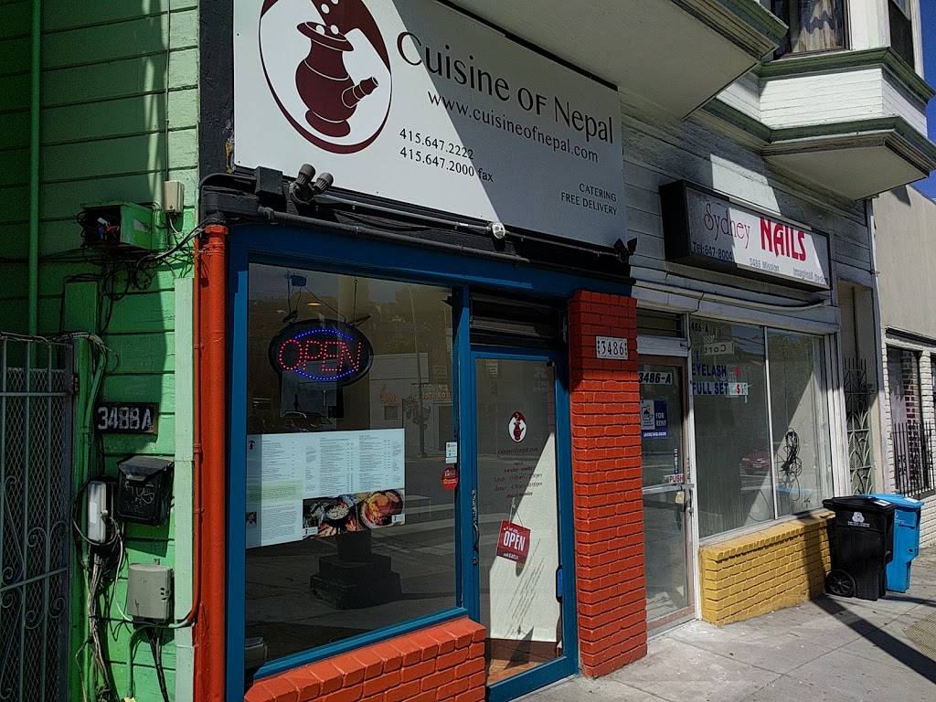 Cuisine of Nepal Restaurant | restaurant | 3486 Mission St, San Francisco, CA 94110, USA | 4156472222 OR +1 415-647-2222