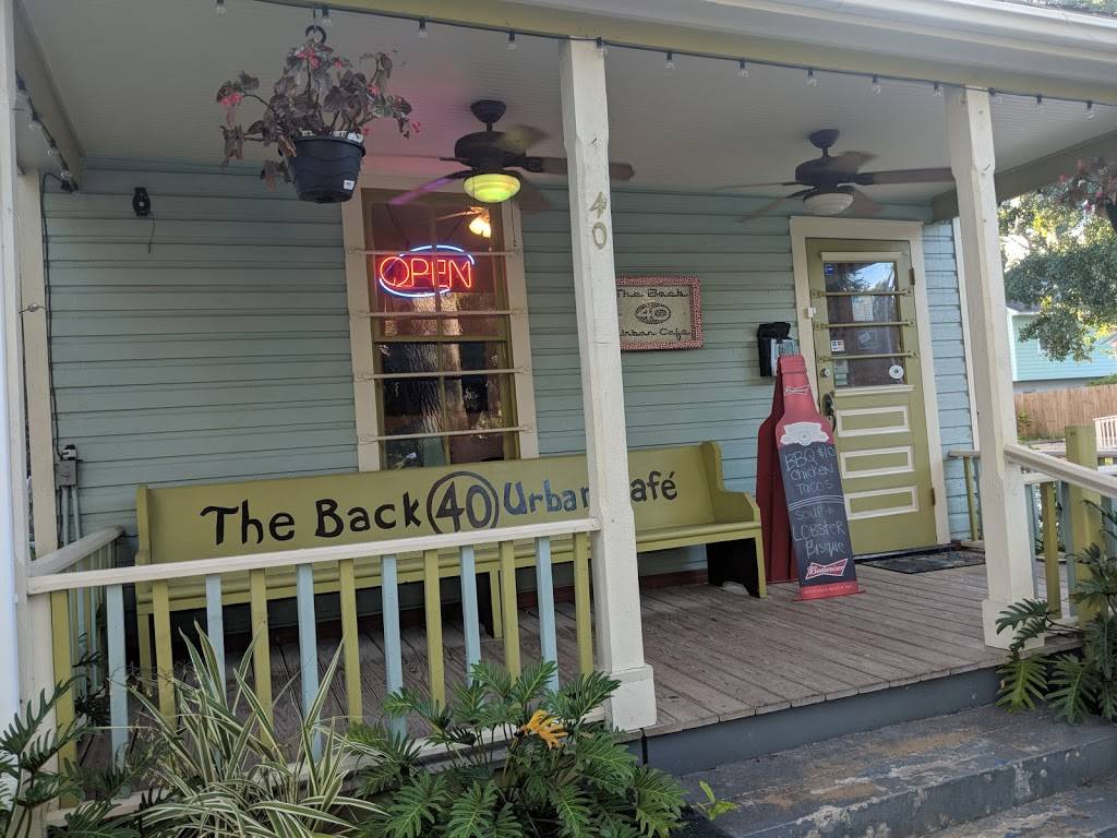 The Back 40 Urban Cafe | restaurant | 40 S Dixie Hwy, St. Augustine, FL 32084, USA | 9048240227 OR +1 904-824-0227