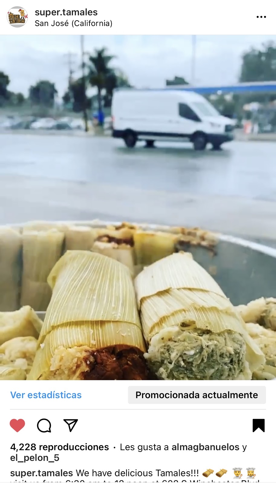 Super Tamales | restaurant | 602 S Winchester Blvd, San Jose, CA 95128, USA | 4084774072 OR +1 408-477-4072