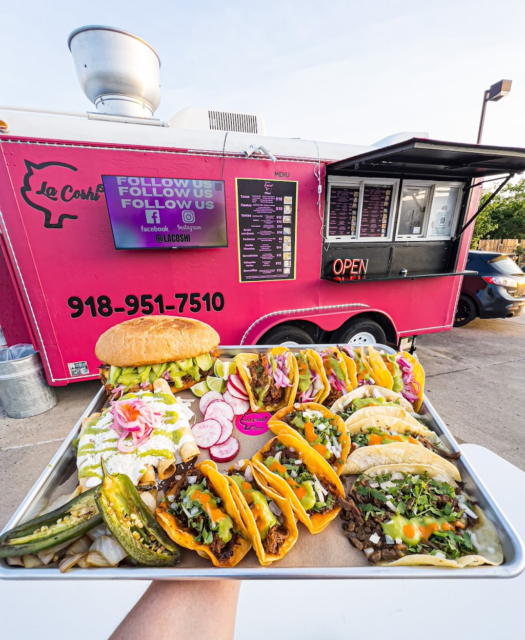 La Coshi | restaurant | Pink Food Trailer, 5104 S Mingo Rd, Tulsa, OK 74146, USA | 9189517510 OR +1 918-951-7510