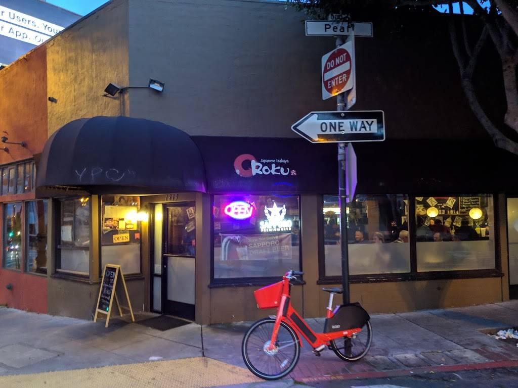 Izakaya Roku | restaurant | 1819 Market St, San Francisco, CA 94103, USA | 4158616500 OR +1 415-861-6500