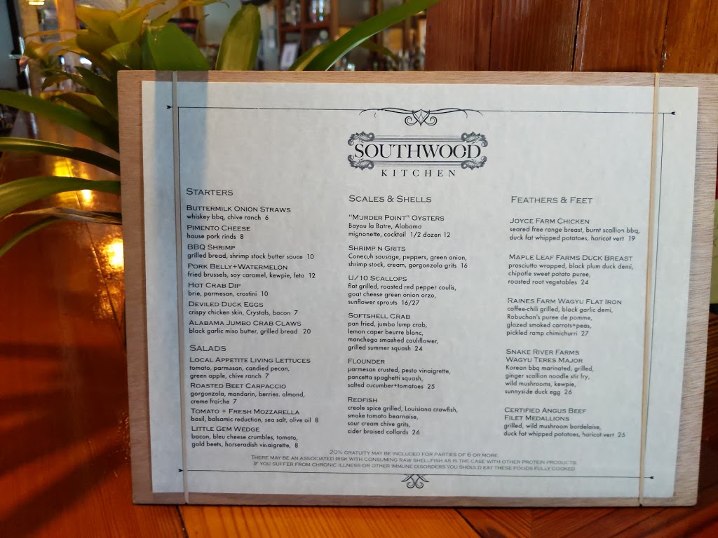 Southwood Kitchen | restaurant | 1203 US-98 suite 3-d, Daphne, AL 36526, USA | 2516266676 OR +1 251-626-6676