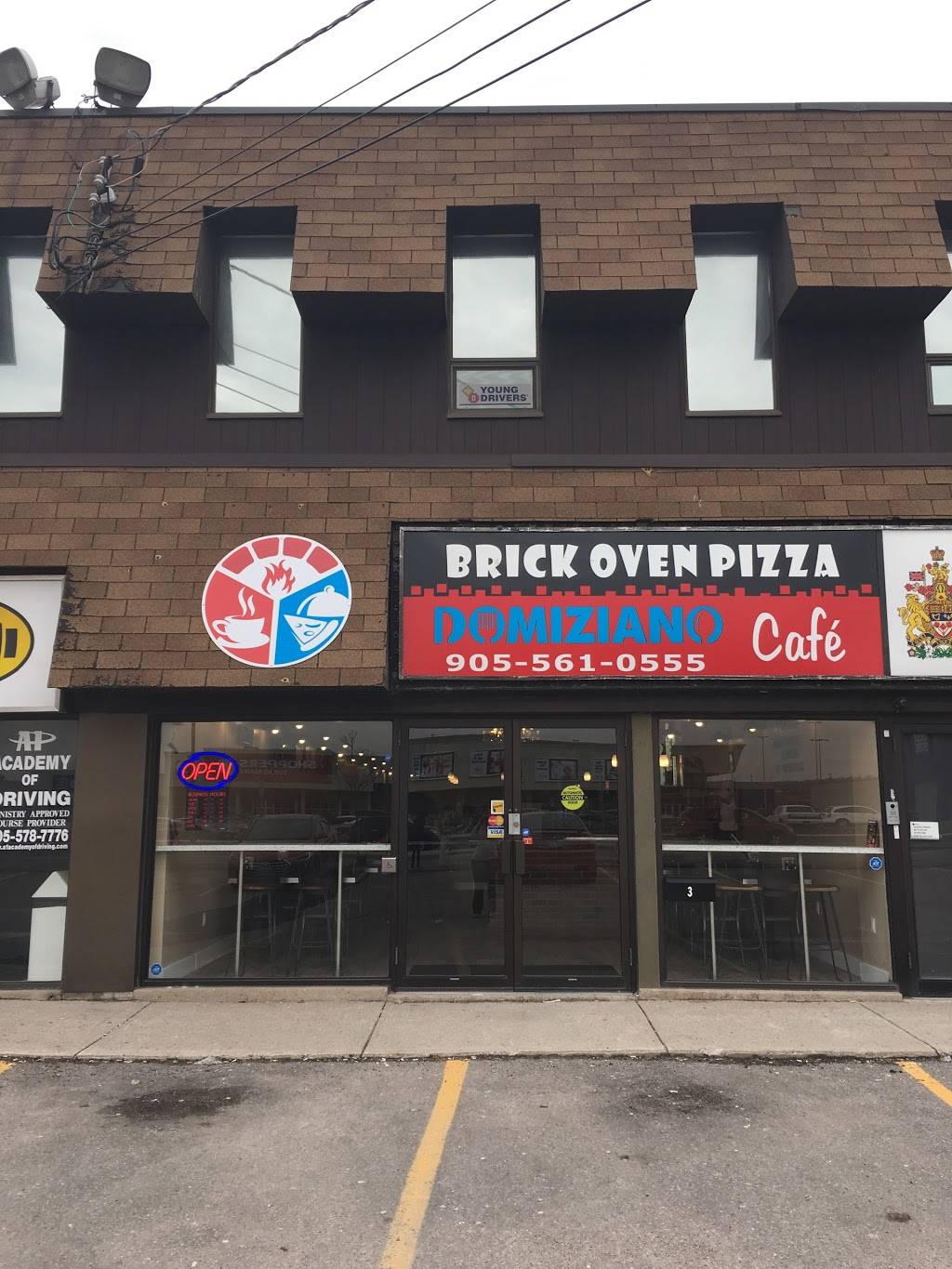 Domiziano cafe Brick Oven Pizza | restaurant | 40 Centennial Pkwy N #3, Hamilton, ON L8E 1H6, Canada | 9055610555 OR +1 905-561-0555