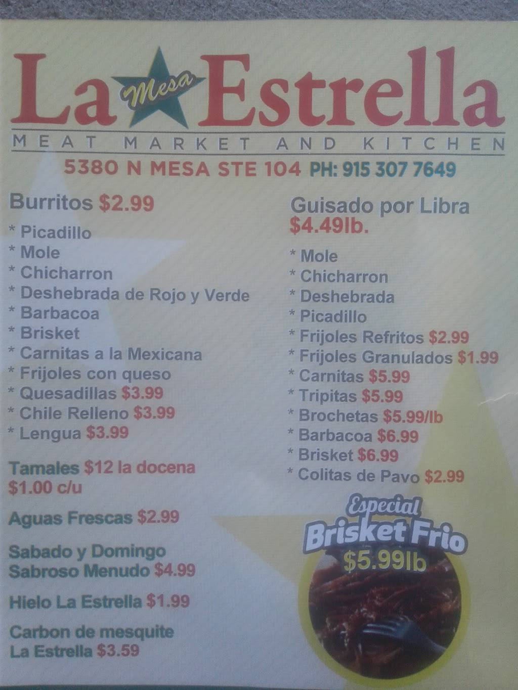 La Estrella #5 | restaurant | 108-120 N Festival Dr, El Paso, TX 79912, USA | 9153077649 OR +1 915-307-7649