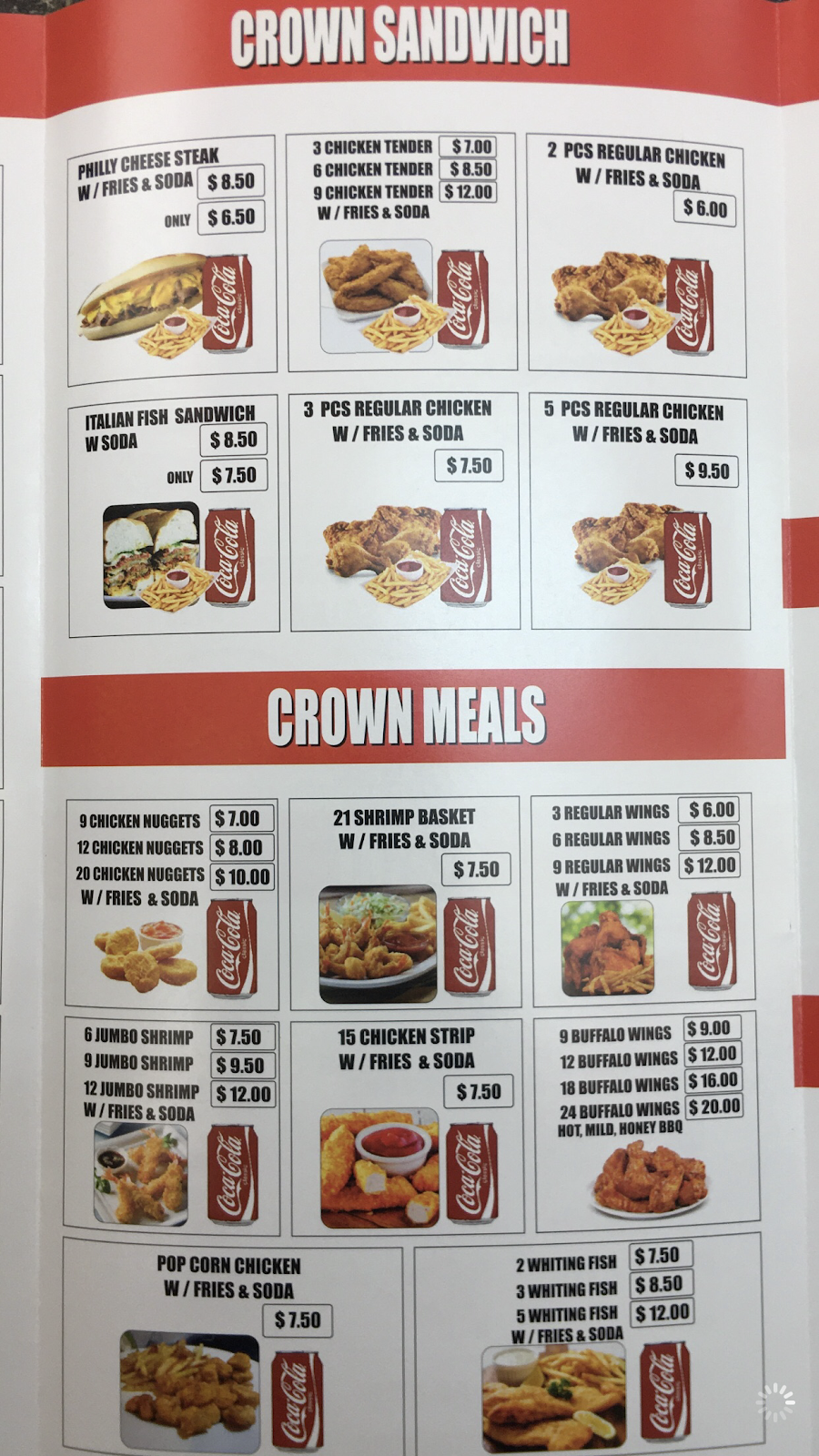 Crown Fried Chicken & Grill | restaurant | 1621 Park Ave, South Plainfield, NJ 07080, USA | 9087550313 OR +1 908-755-0313