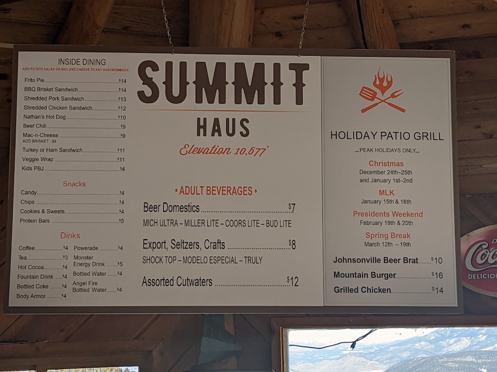 Summit Haus | restaurant | Angel Fire, NM 87710, USA | 5753774371 OR +1 575-377-4371