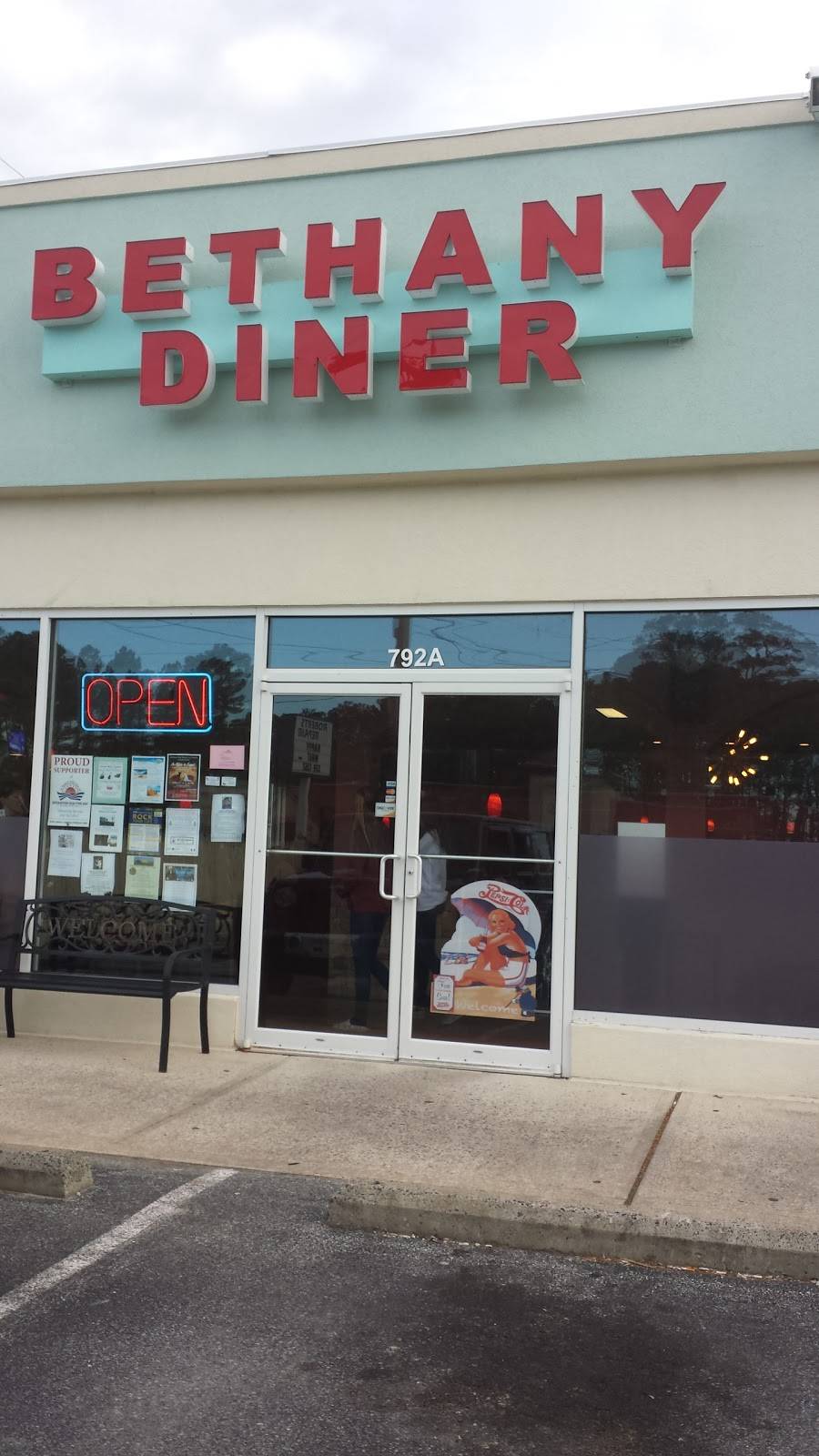 Bethany Diner | restaurant | 792 Garfield Pkwy, Bethany Beach, DE 19930, USA | 3026161117 OR +1 302-616-1117