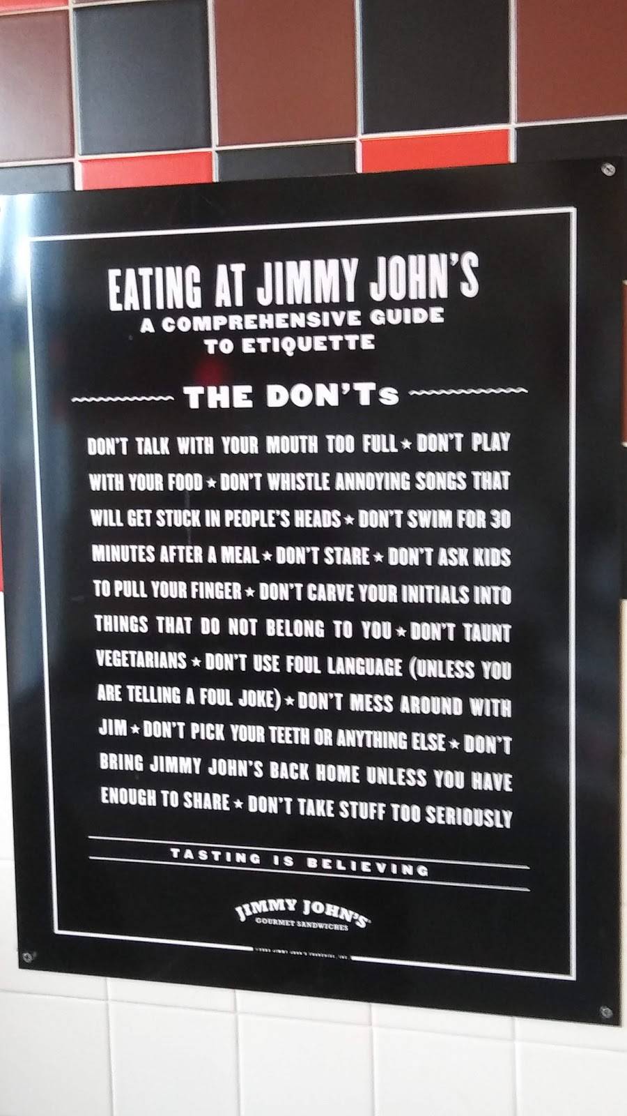 Jimmy Johns | meal delivery | 1410 66th St N, St. Petersburg, FL 33710, USA | 7273440100 OR +1 727-344-0100