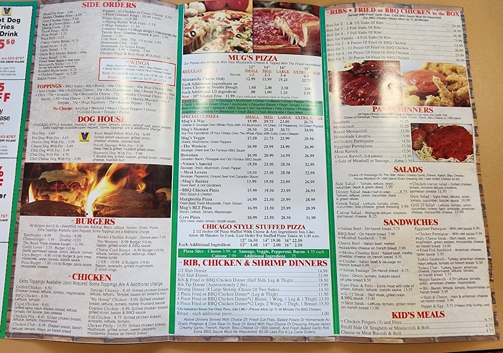 Mugs Pizza & Grill Elk Grove | restaurant | 1536 Nerge Rd, Elk Grove Village, IL 60007, USA | 2243536707 OR +1 224-353-6707