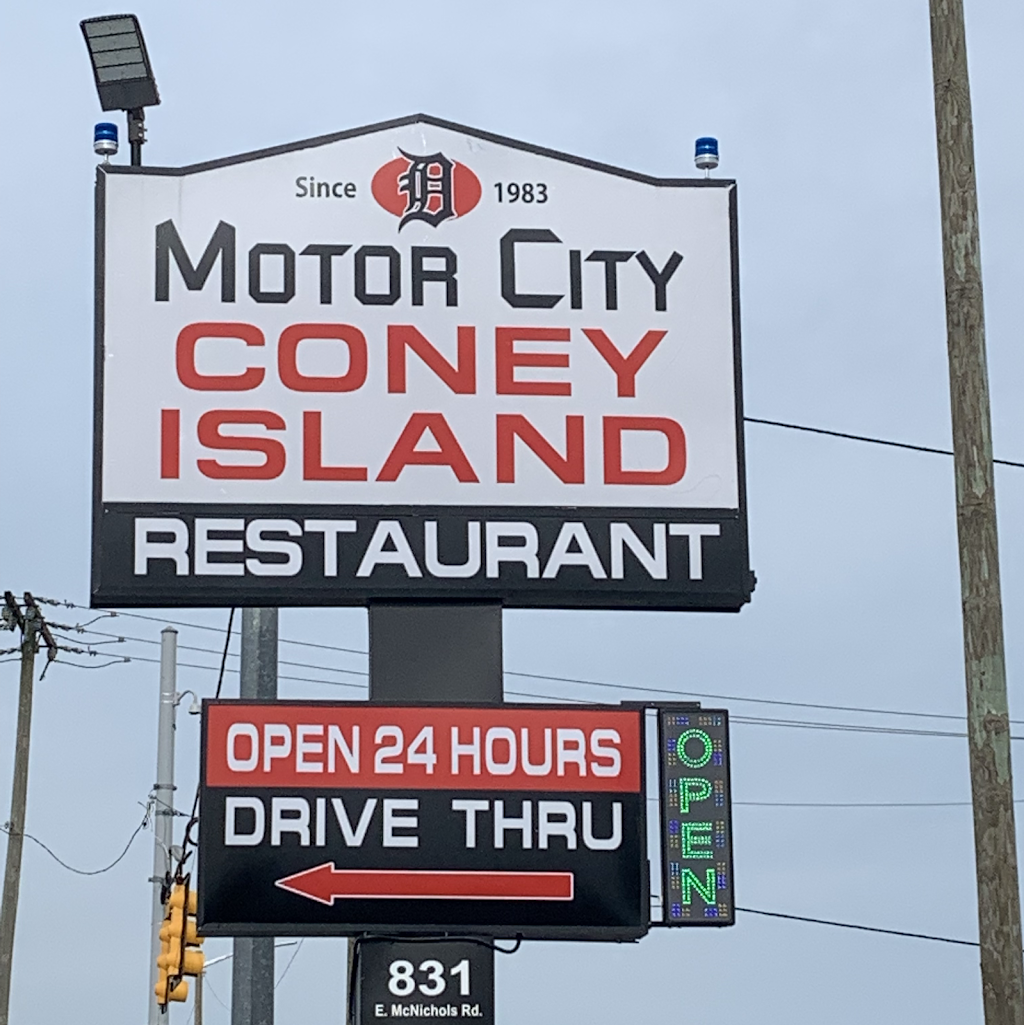 Motor City Coney Island Restaurant | restaurant | 831 E McNichols Rd, Detroit, MI 48203, USA | 3138835857 OR +1 313-883-5857