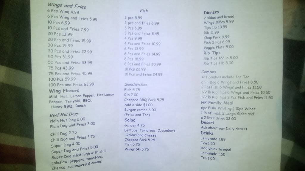 HP Wings & Things | restaurant | 2549 Roosevelt Hwy, College Park, GA 30337, USA | 4045588546 OR +1 404-558-8546