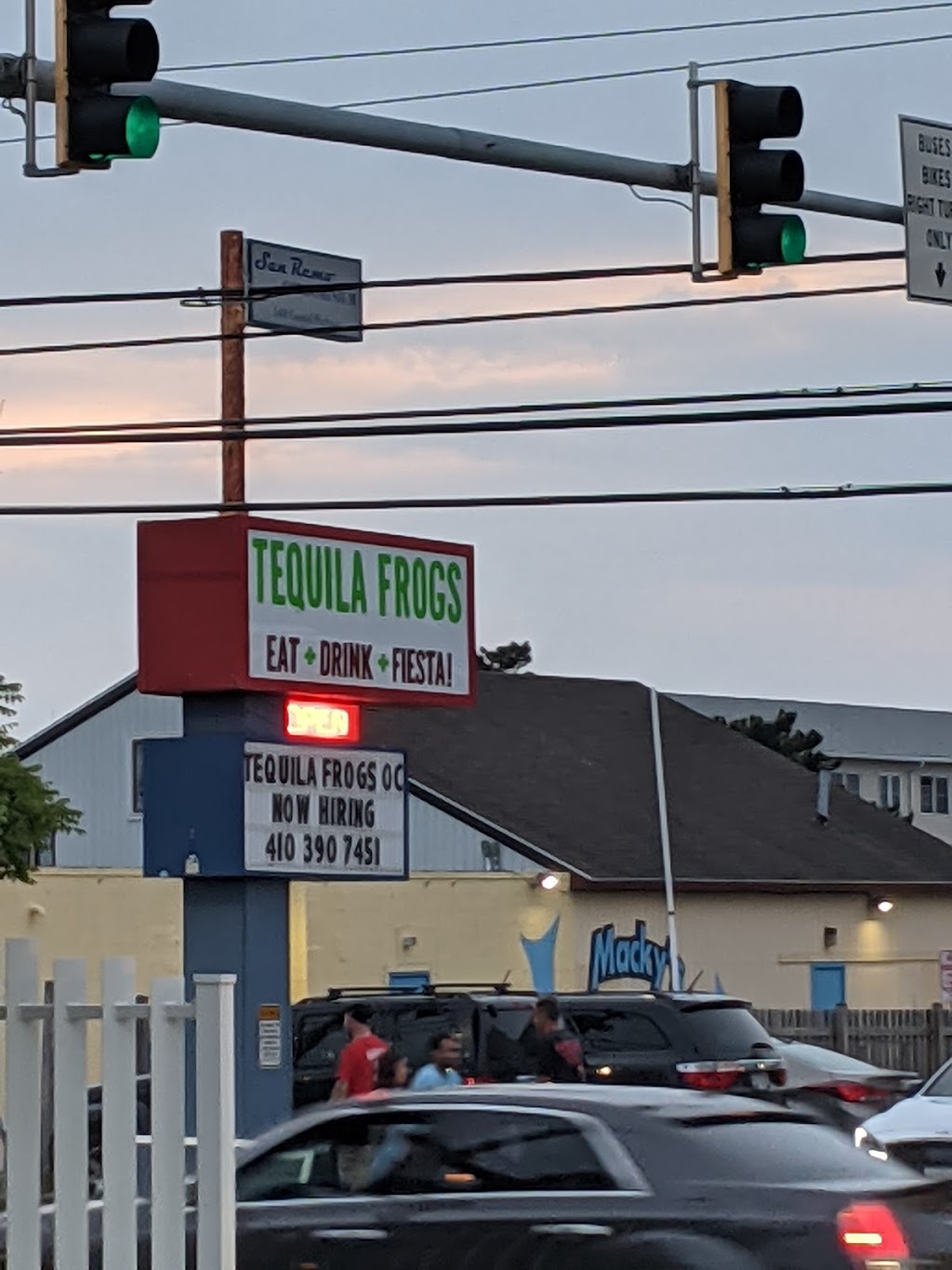 Tequila Frogs | restaurant | 5401 Coastal Hwy, Ocean City, MD 21842, USA | 4103907451 OR +1 410-390-7451