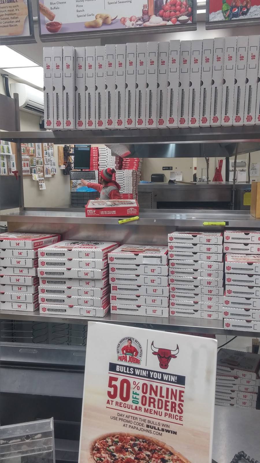 Papa Johns Pizza | restaurant | 3015 E New York St Ste A13, Aurora, IL 60504, USA | 6308510707 OR +1 630-851-0707