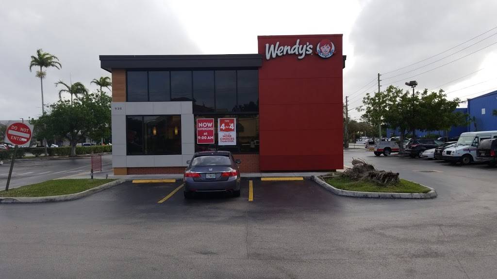 Wendys | restaurant | 930 NW 62nd St, Fort Lauderdale, FL 33309, USA | 9547726032 OR +1 954-772-6032