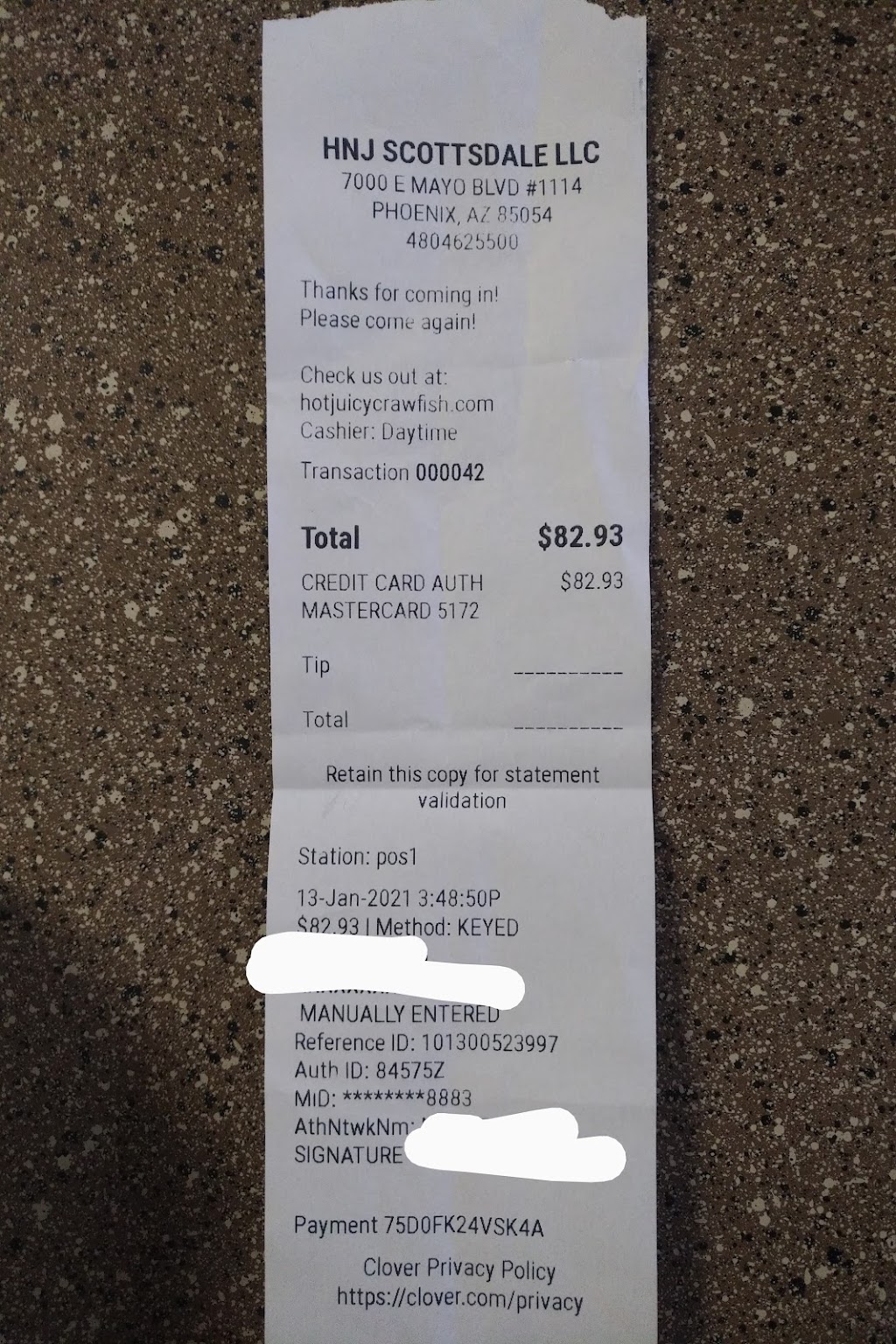 Hot N Juicy Crawfish | restaurant | 7000 E Mayo Blvd #1114, Phoenix, AZ 85054, USA | 4804625500 OR +1 480-462-5500