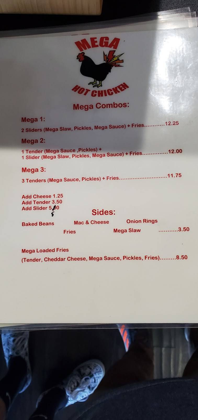 Mega Hot Chicken | restaurant | 23460 Cinema Dr, Santa Clarita, CA 91355, USA | 6614257764 OR +1 661-425-7764