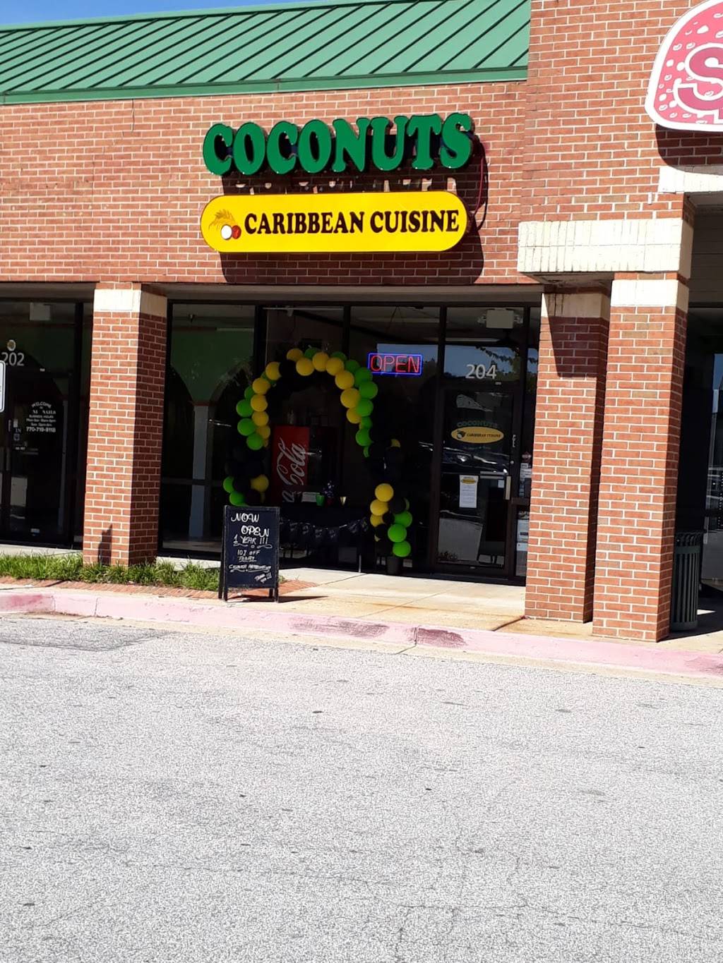 Coconuts Caribbean Cuisine | restaurant | 204 Banks Crossings, Fayetteville, GA 30214, USA | 6785192495 OR +1 678-519-2495