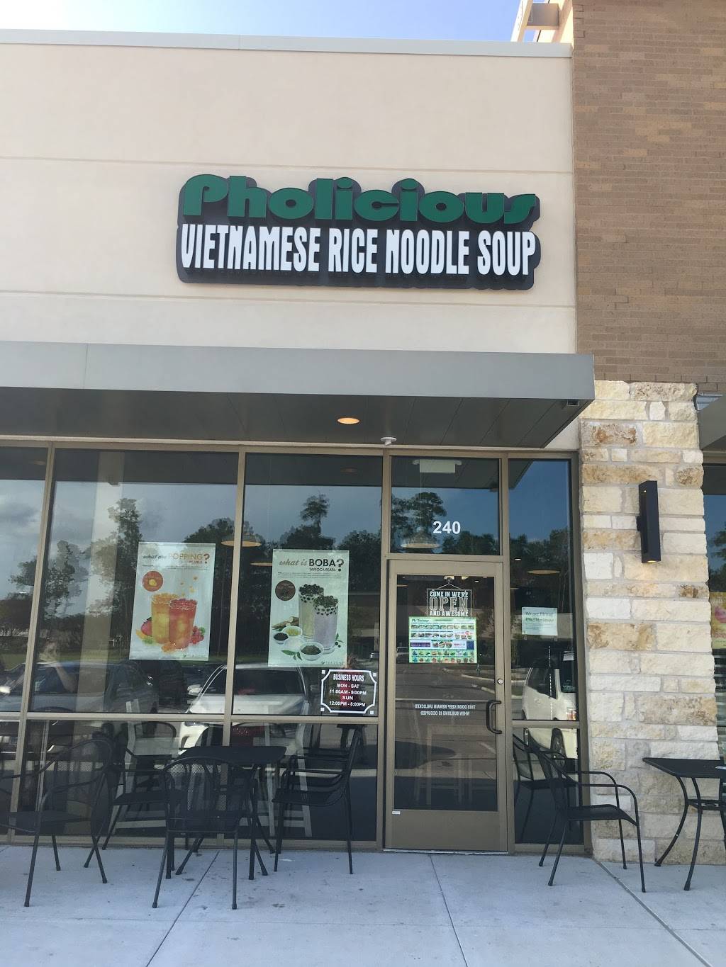 Pholicious | restaurant | 4521 Kingwood Dr ste 240, Kingwood, TX 77345, USA | 2819135419 OR +1 281-913-5419