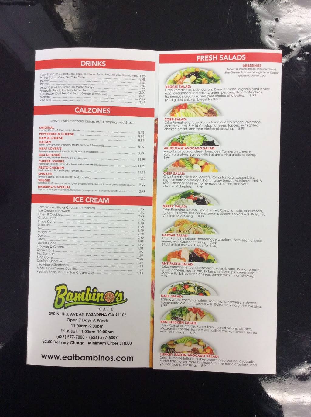 Cafe Bambinos | restaurant | 290 N Hill Ave, Pasadena, CA 91106, USA | 6265775007 OR +1 626-577-5007